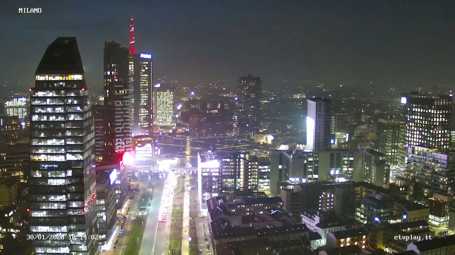 Milano City, Milan Skyline Live Cam - Lombardy, Italy