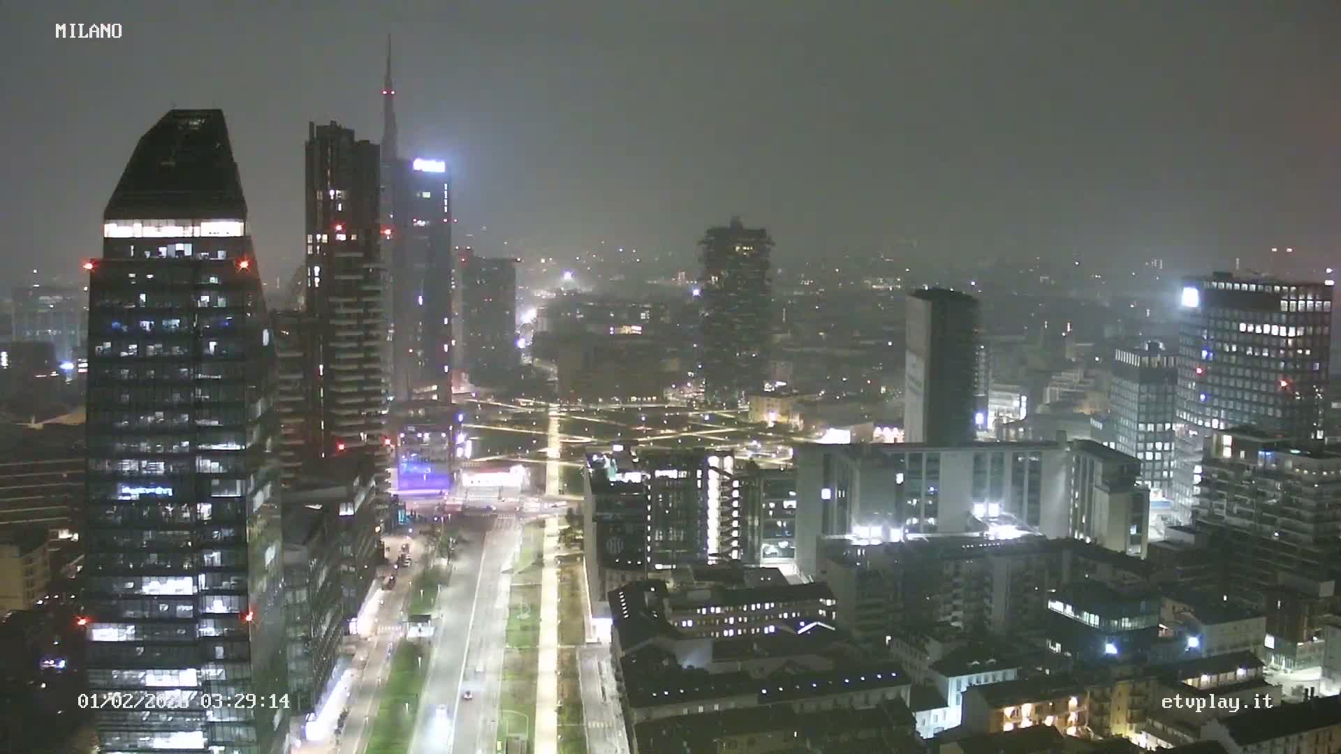 Milano City, Milan Skyline Live Cam - Lombardy, Italy