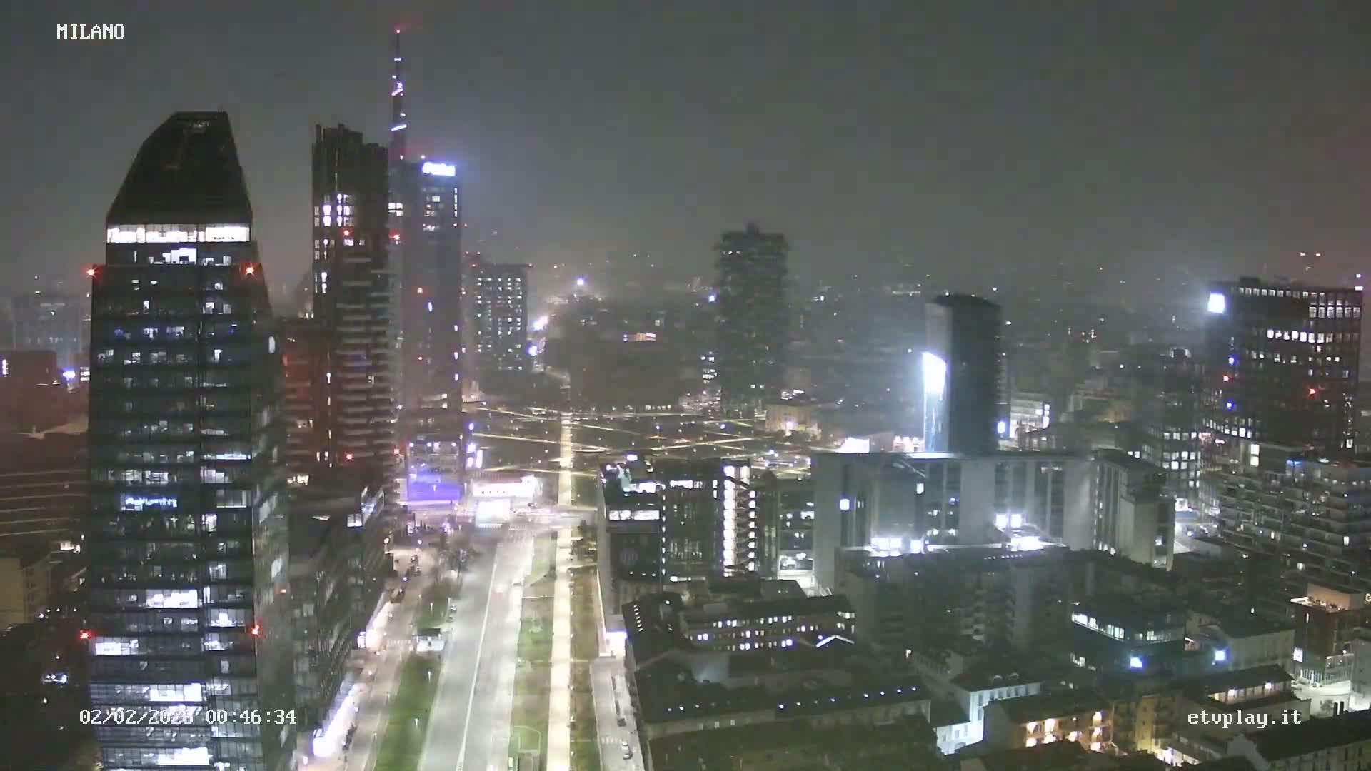 Milano City, Milan Skyline Live Cam - Lombardy, Italy