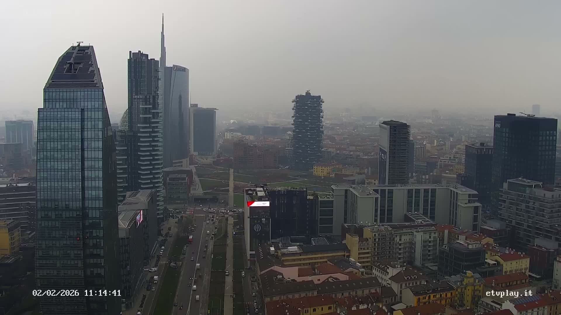 Milano City, Milan Skyline Live Cam - Lombardy, Italy