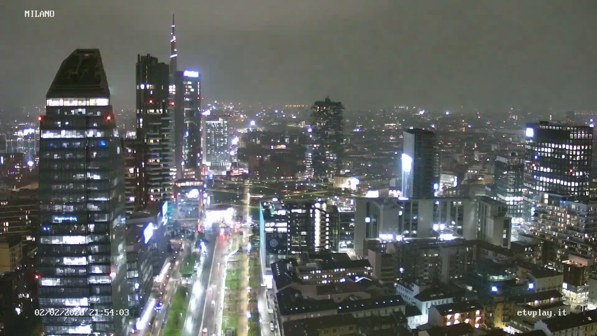 Milano City, Milan Skyline Live Cam - Lombardy, Italy