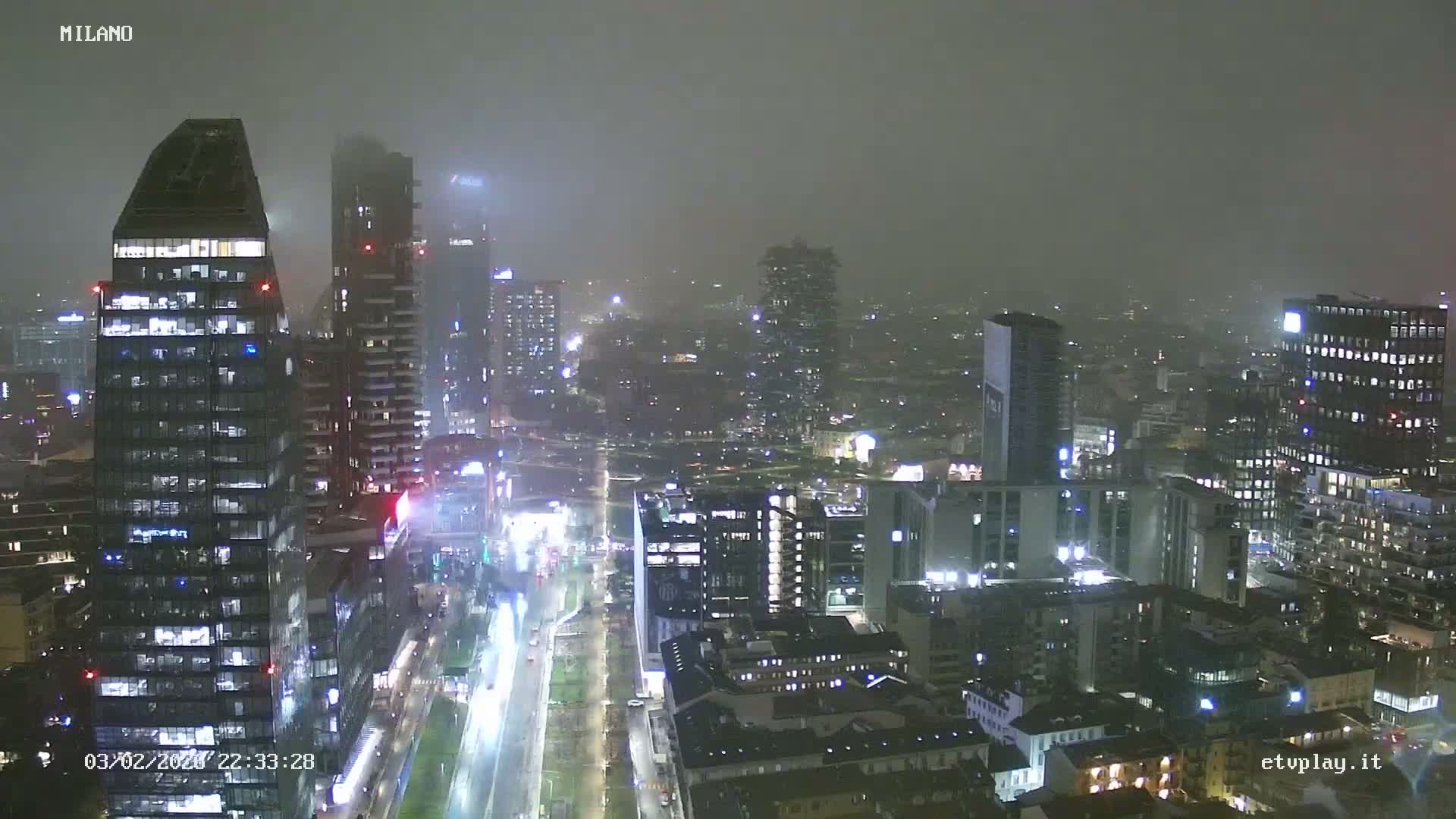 Milano City, Milan Skyline Live Cam - Lombardy, Italy