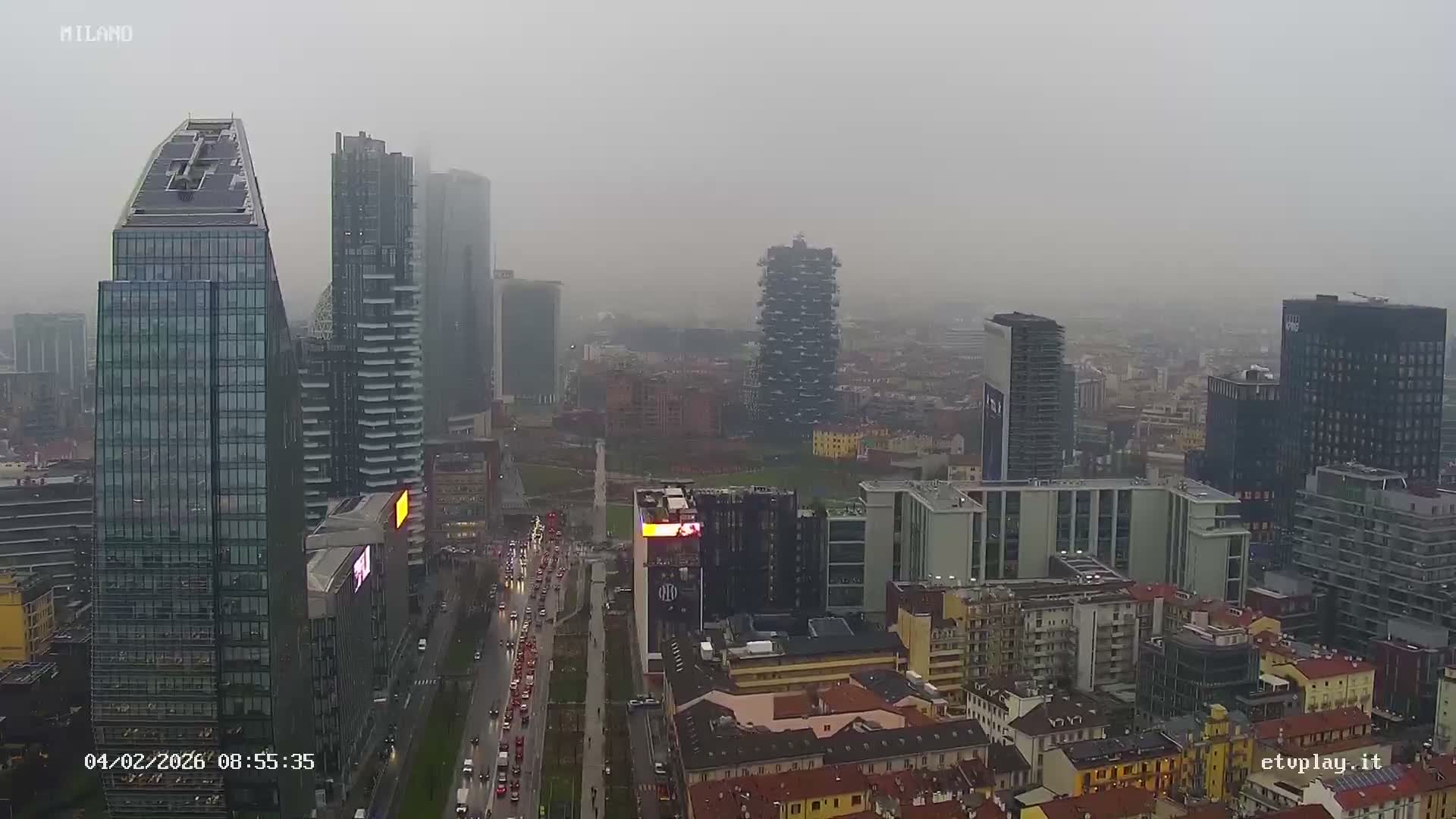 Milano City, Milan Skyline Live Cam - Lombardy, Italy