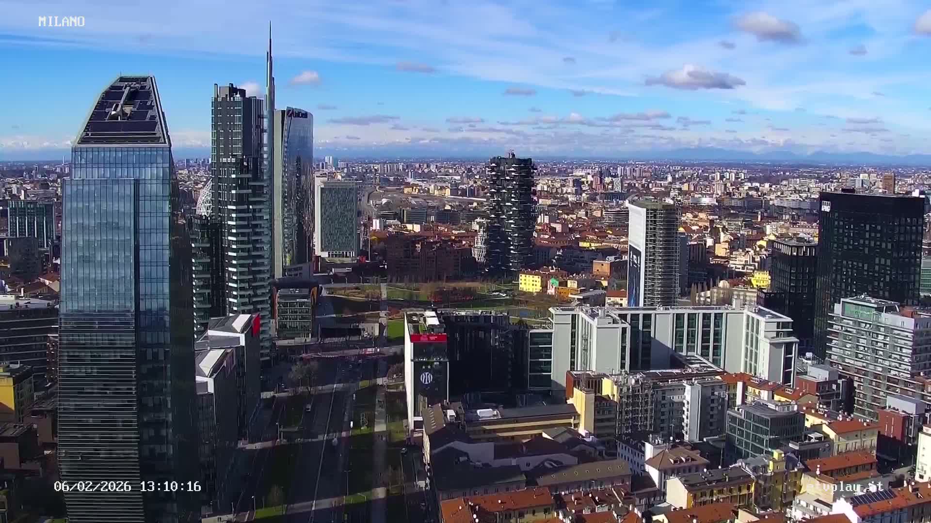 Milano City, Milan Skyline Live Cam - Lombardy, Italy