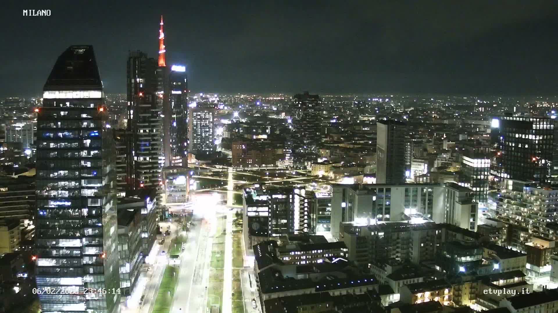 Milano City, Milan Skyline Live Cam - Lombardy, Italy