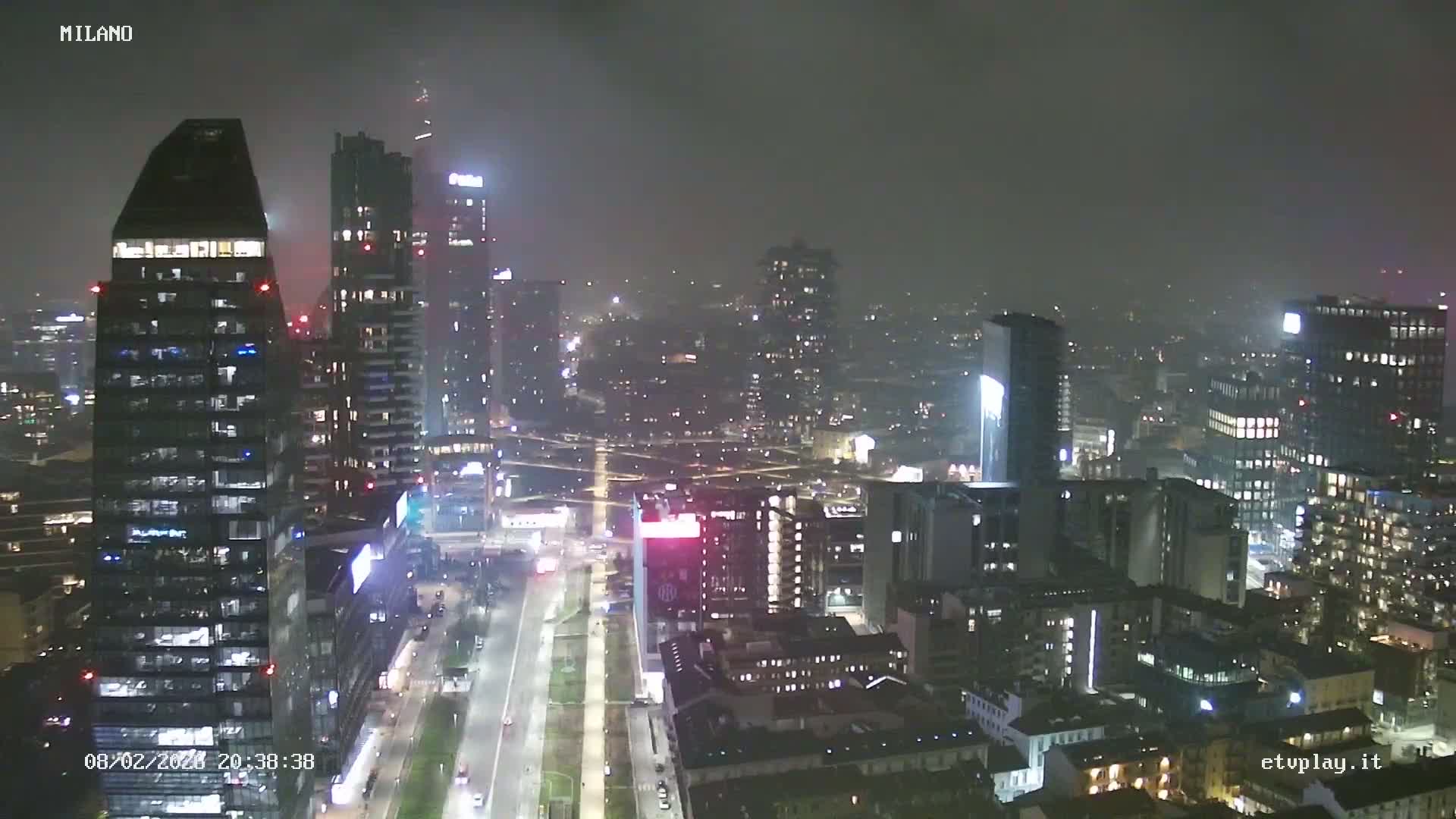 Milano City, Milan Skyline Live Cam - Lombardy, Italy
