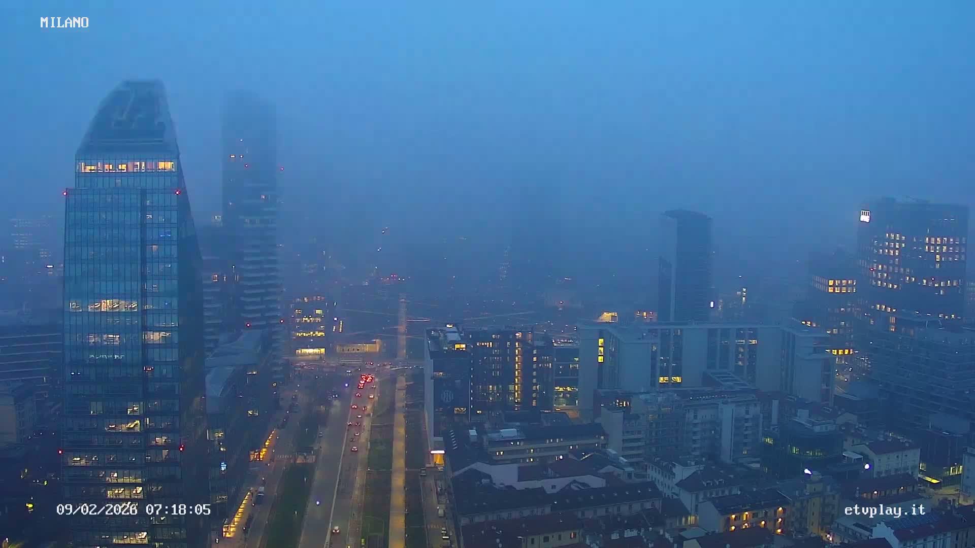 Milano City, Milan Skyline Live Cam - Lombardy, Italy