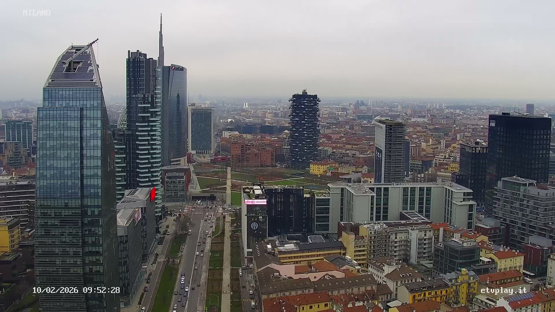 Milano City, Milan Skyline Live Cam - Lombardy, Italy