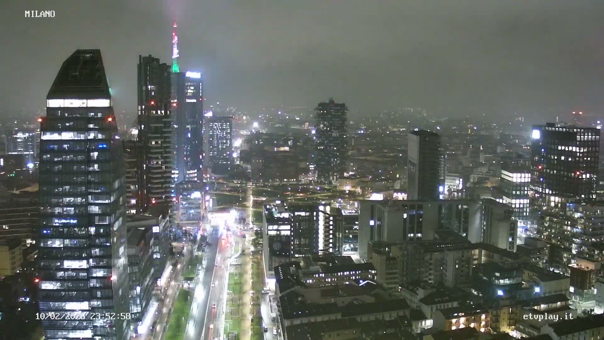 Milano City, Milan Skyline Live Cam - Lombardy, Italy