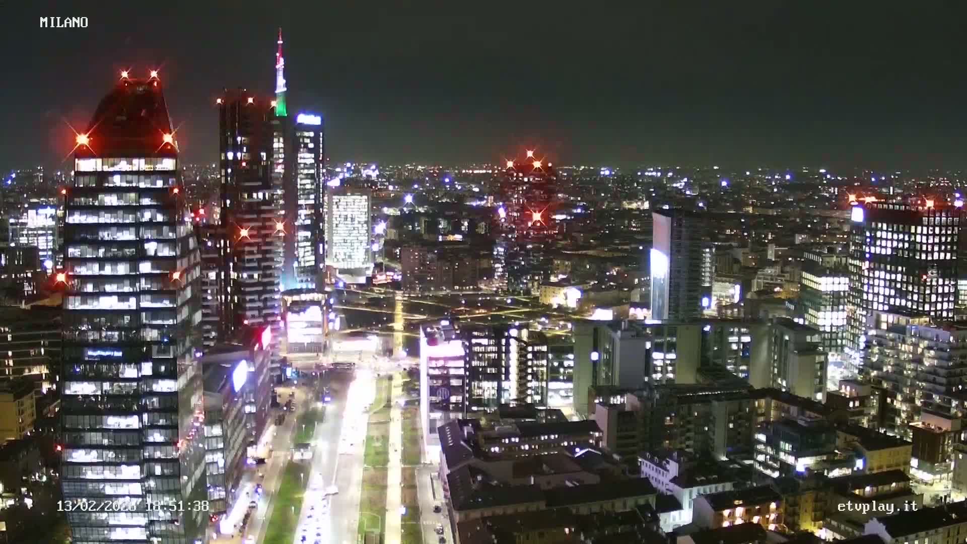 Milano City, Milan Skyline Live Cam - Lombardy, Italy