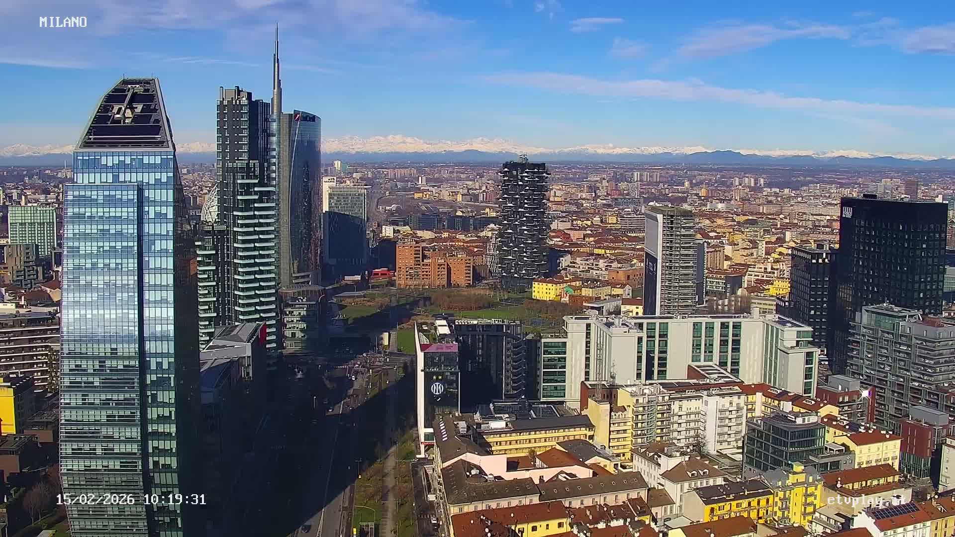 Milano City, Milan Skyline Live Cam - Lombardy, Italy