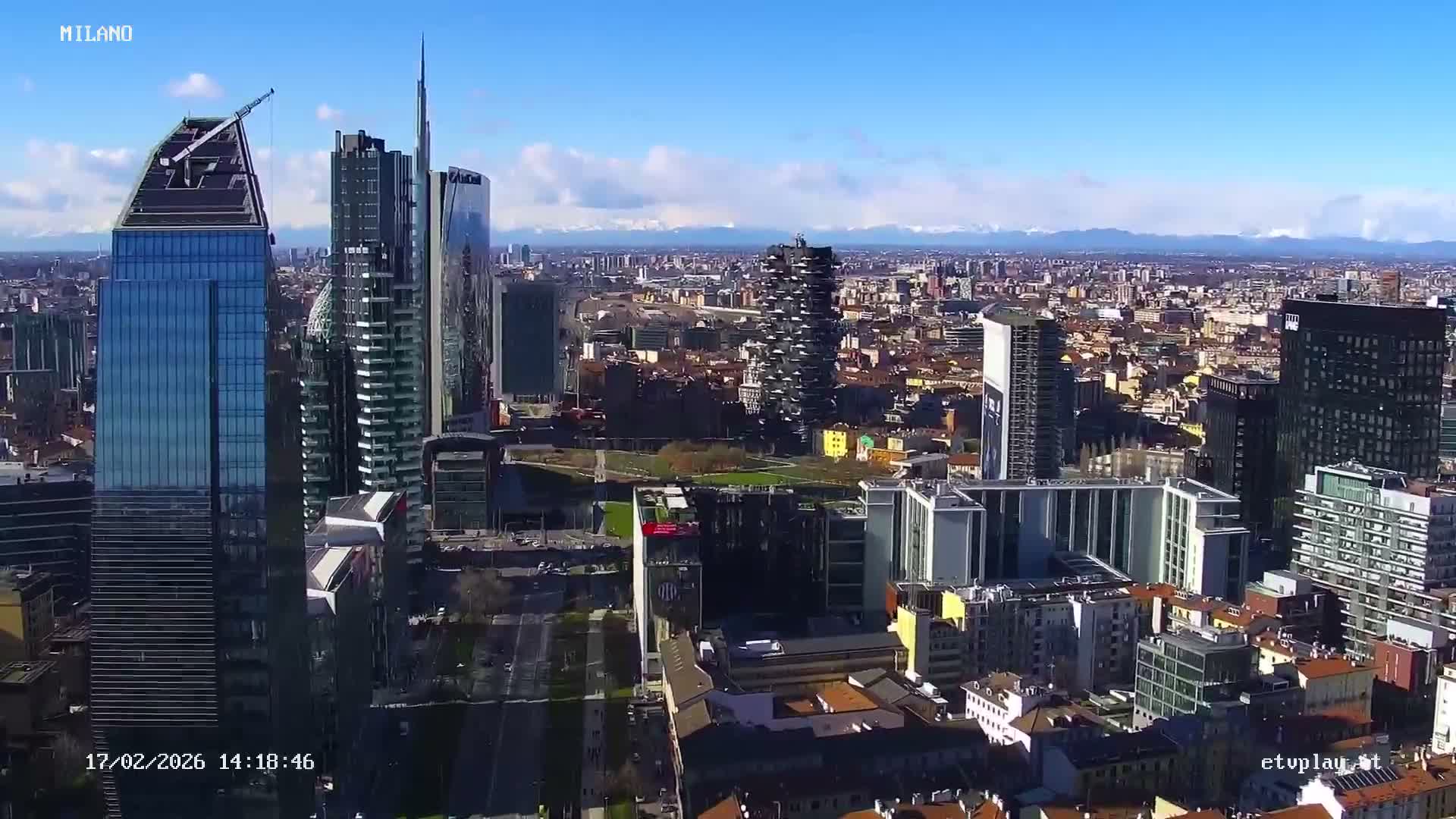 Milano City, Milan Skyline Live Cam - Lombardy, Italy