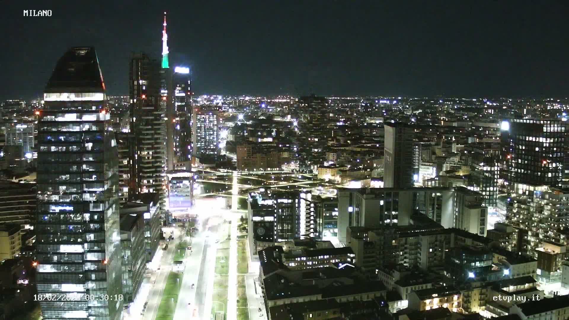 Milano City, Milan Skyline Live Cam - Lombardy, Italy