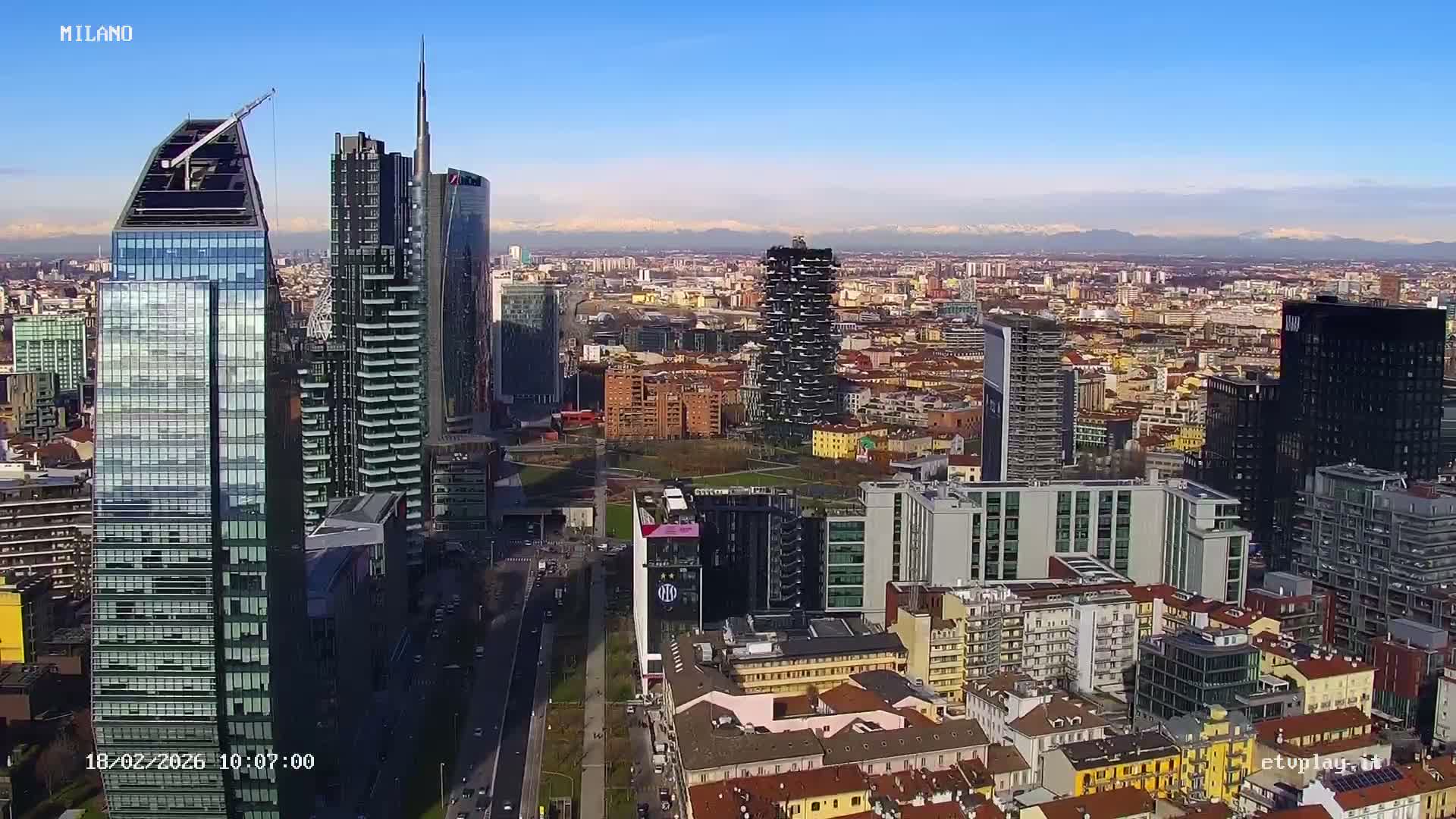 Milano City, Milan Skyline Live Cam - Lombardy, Italy