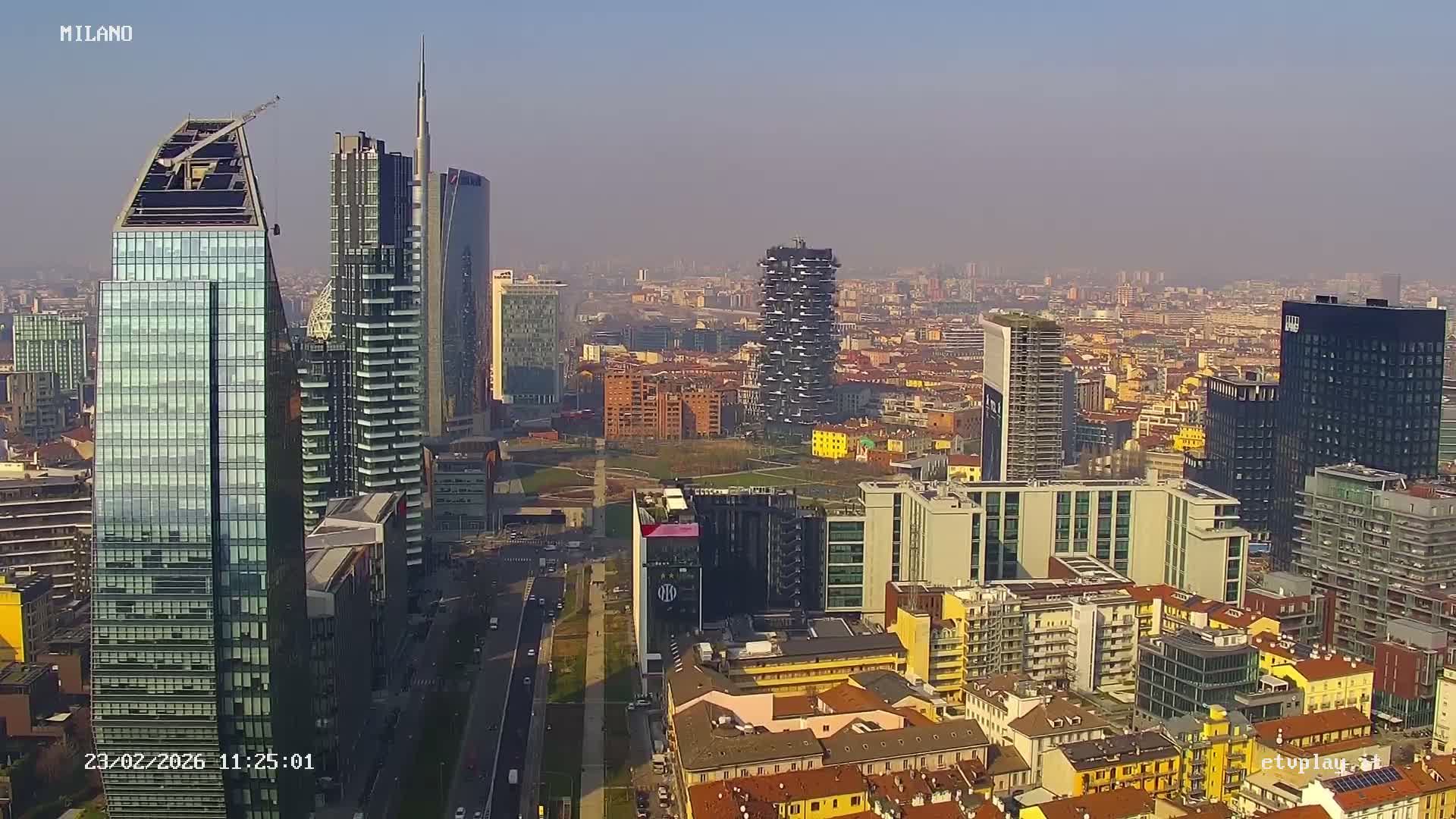 Milano City, Milan Skyline Live Cam - Lombardy, Italy