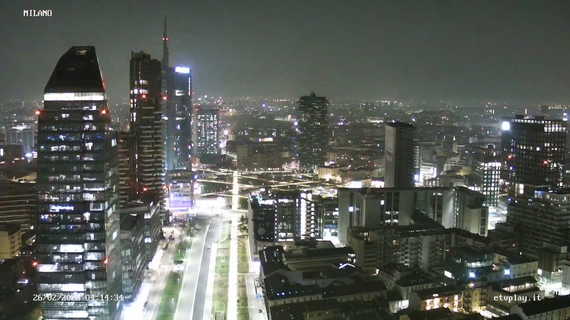 Milano City, Milan Skyline Live Cam - Lombardy, Italy