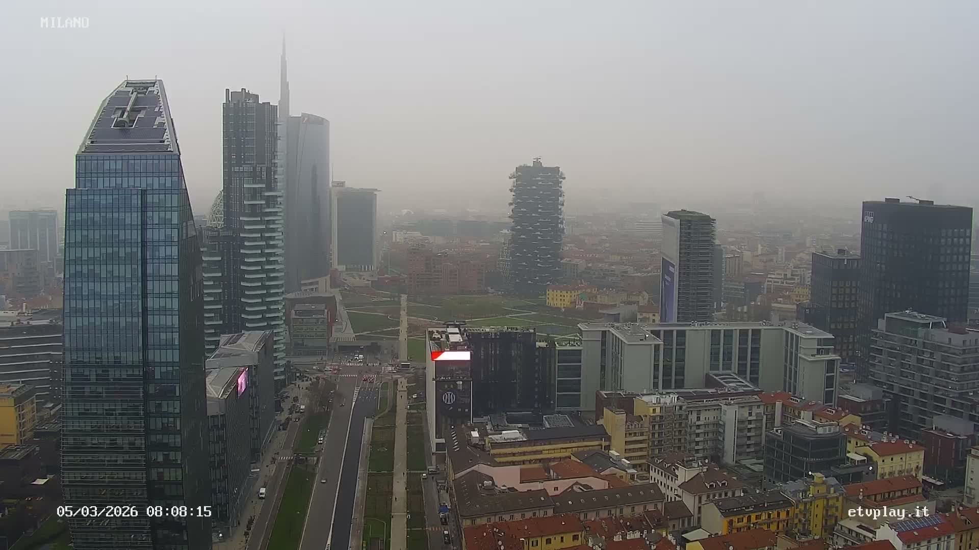 Milano City, Milan Skyline Live Cam - Lombardy, Italy