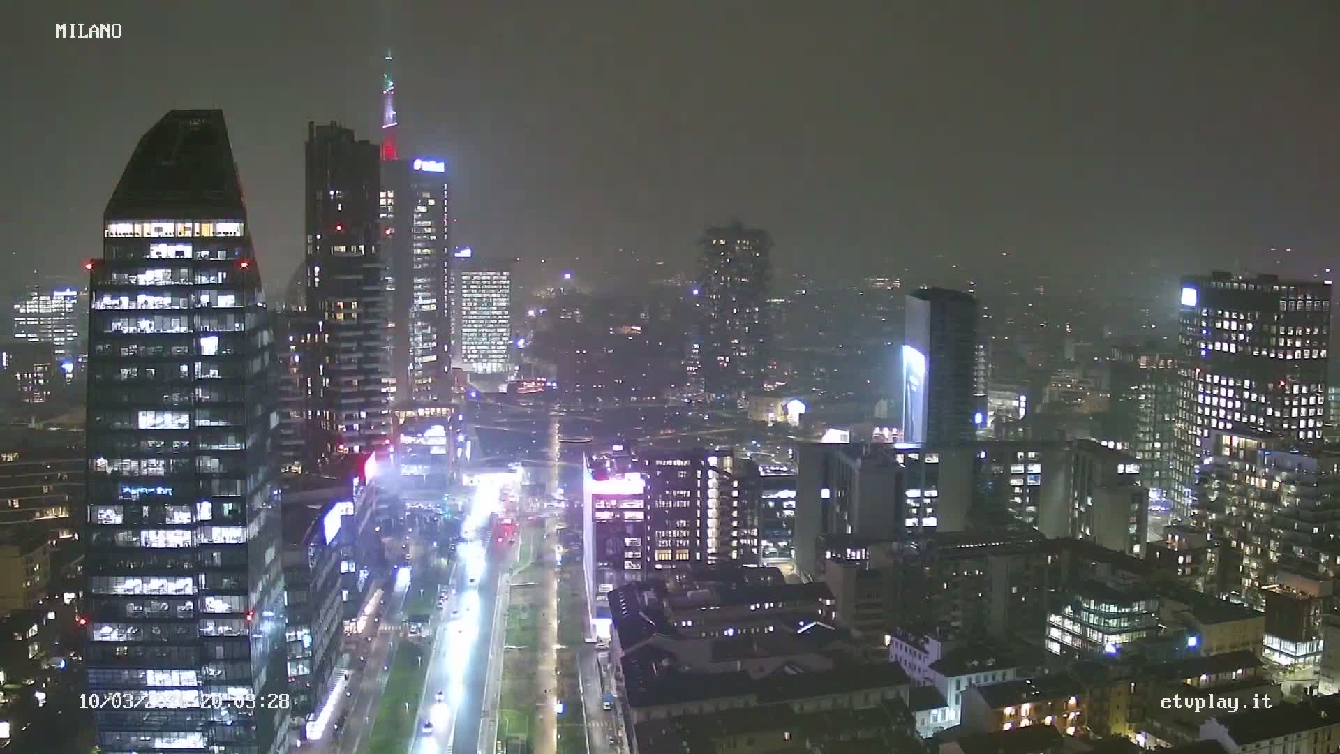 Milano City, Milan Skyline Live Cam - Lombardy, Italy