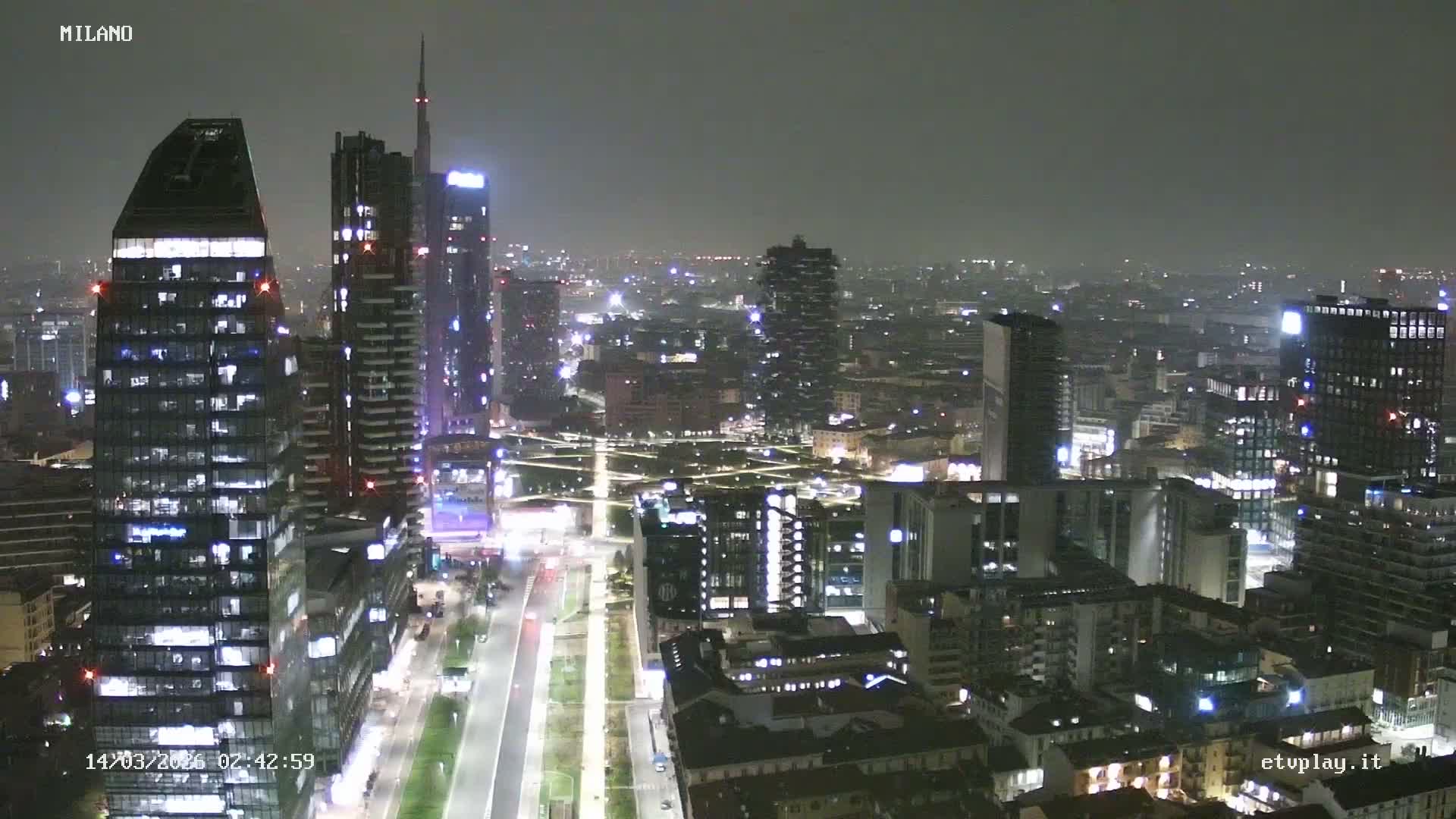 Milano City, Milan Skyline Live Cam - Lombardy, Italy