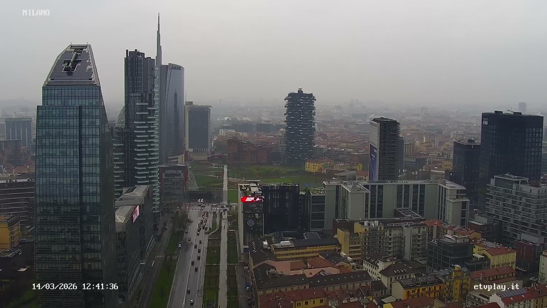 Milano City, Milan Skyline Live Cam - Lombardy, Italy