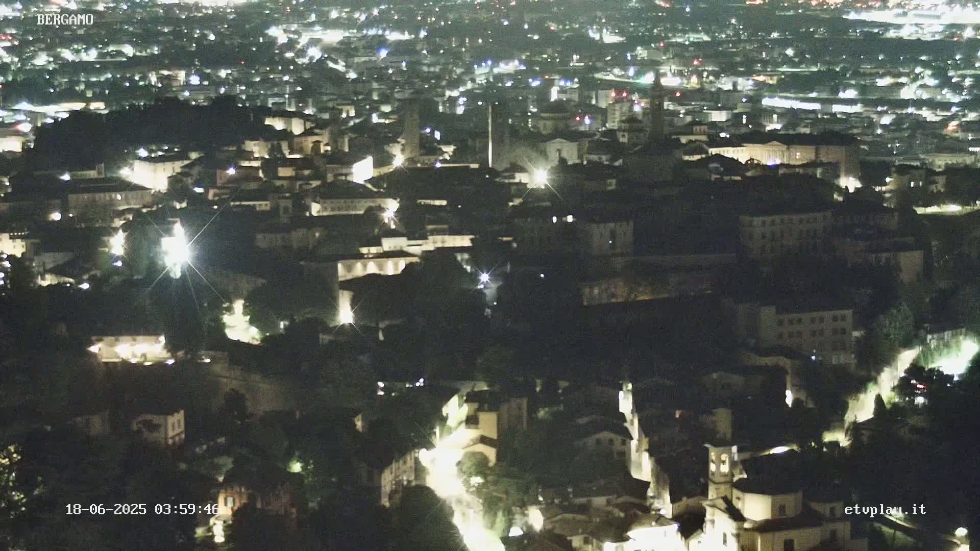 Bergamo City Skyline Live Cam - Bergamo,Lombardy, Italy
