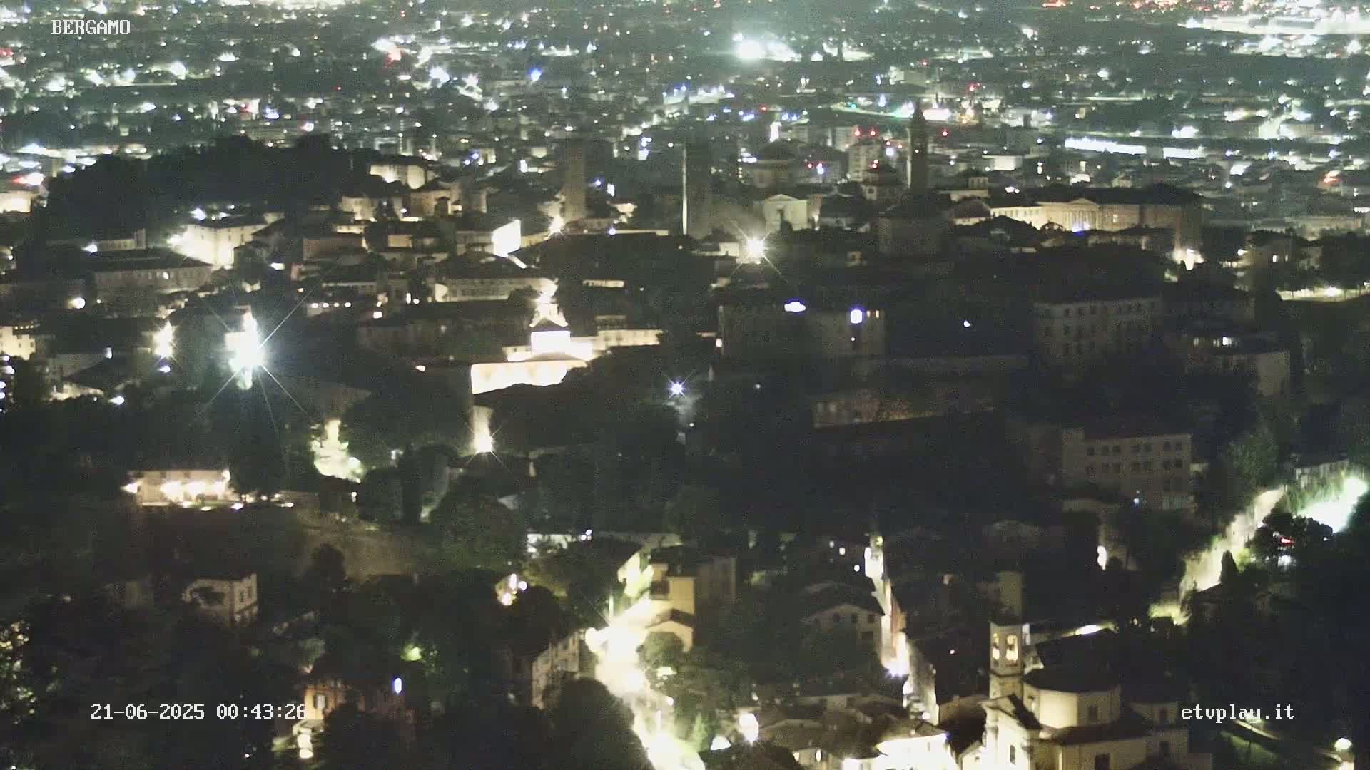 Bergamo City Skyline Live Cam - Bergamo,Lombardy, Italy