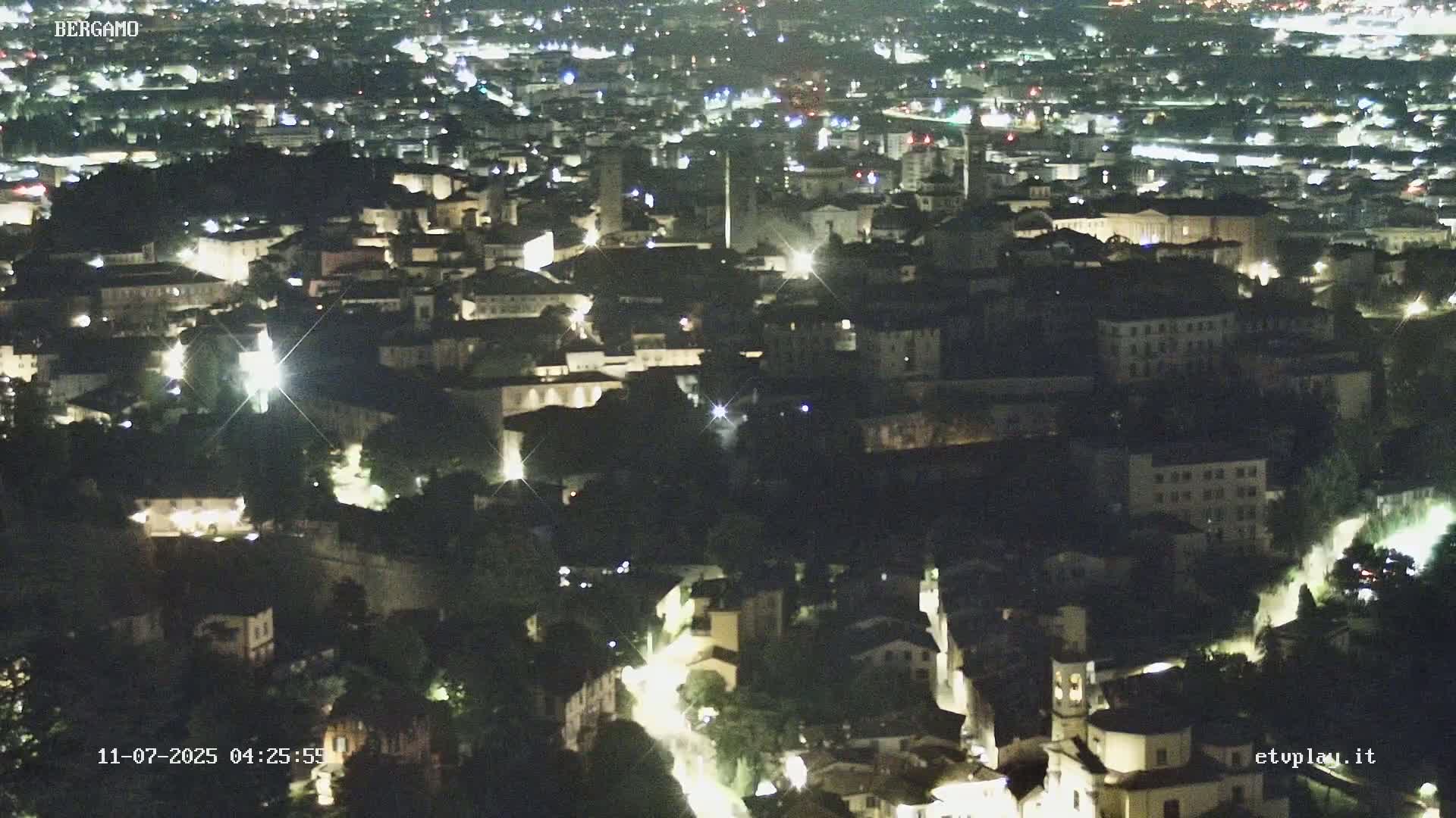 Bergamo City Skyline Live Cam - Bergamo,Lombardy, Italy