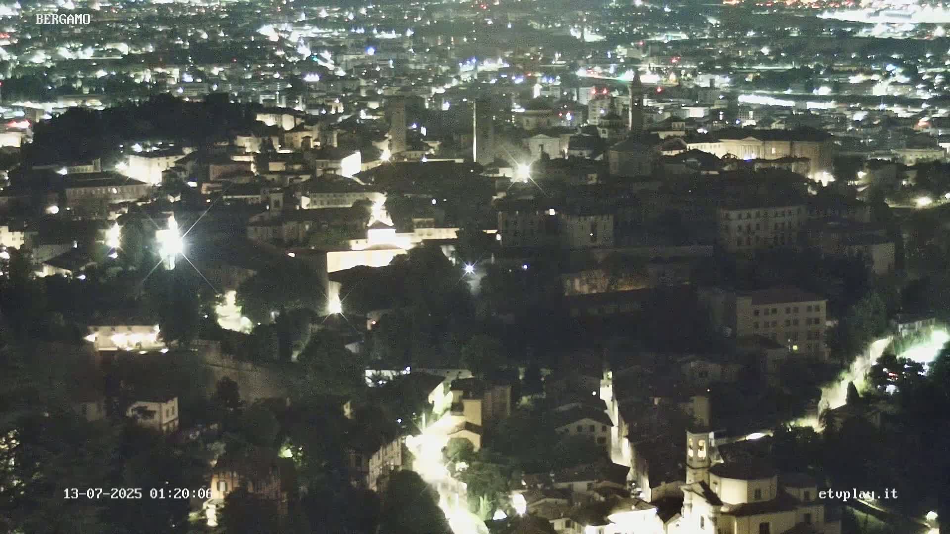 Bergamo City Skyline Live Cam - Bergamo,Lombardy, Italy