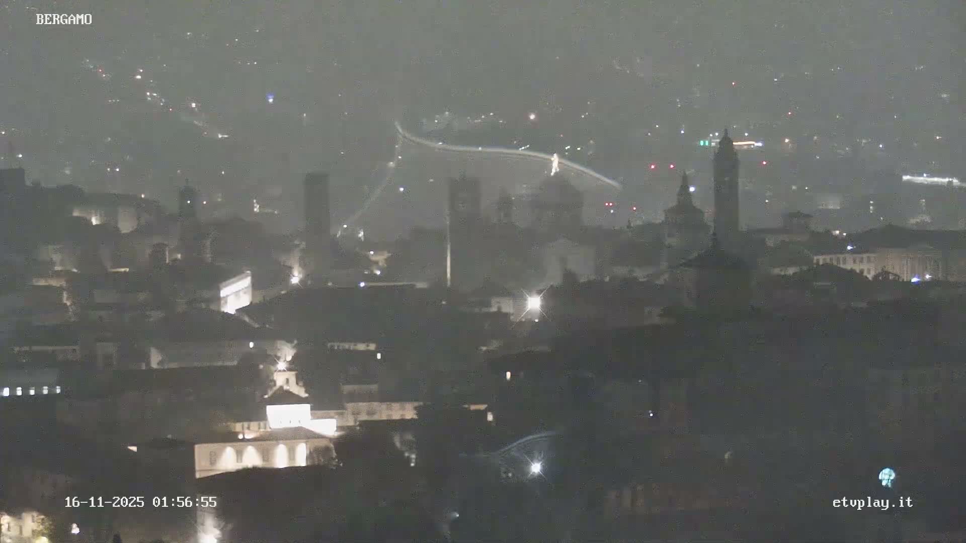 Bergamo City Skyline Live Cam - Bergamo,Lombardy, Italy