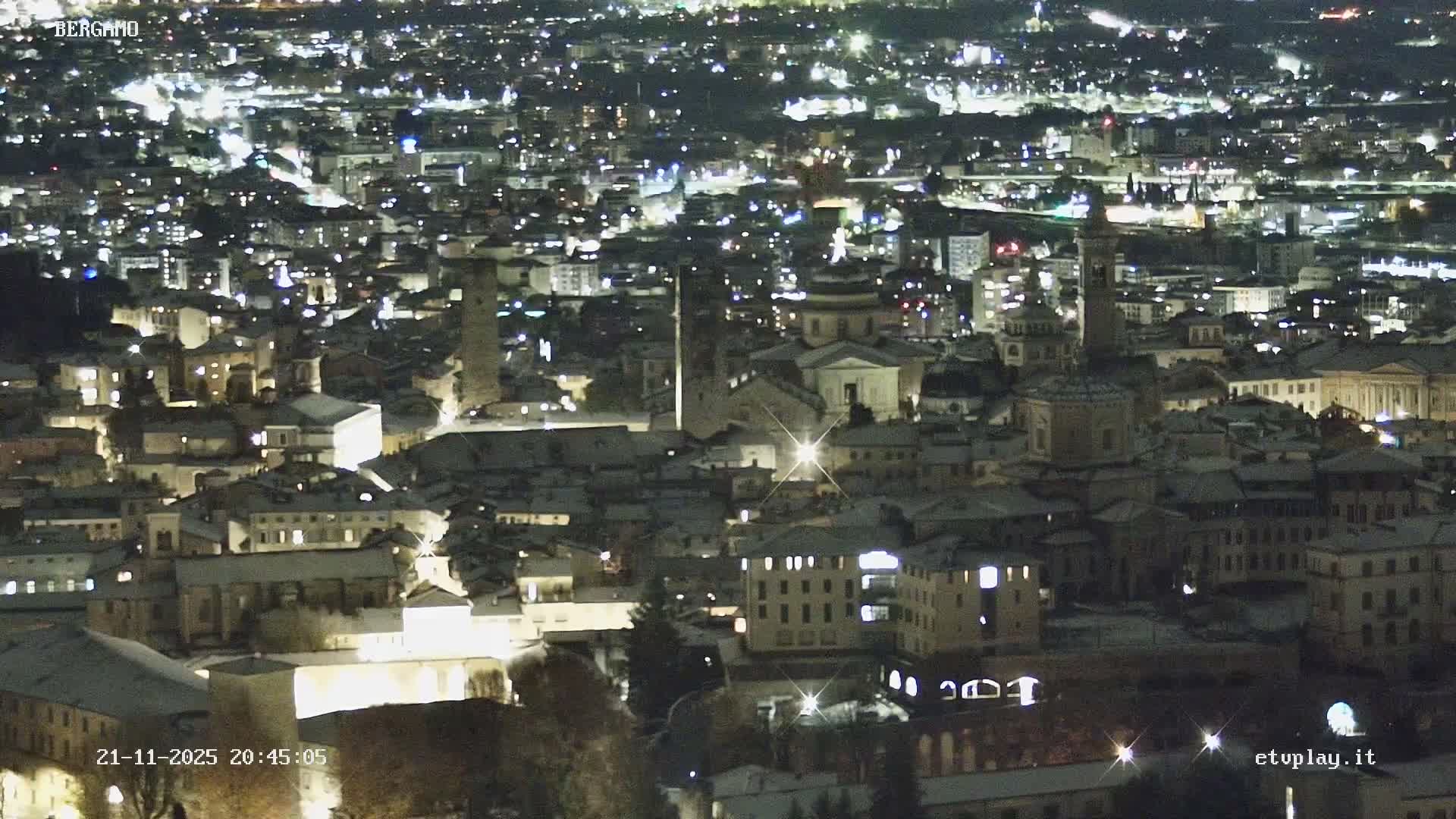 Bergamo City Skyline Live Cam - Bergamo,Lombardy, Italy