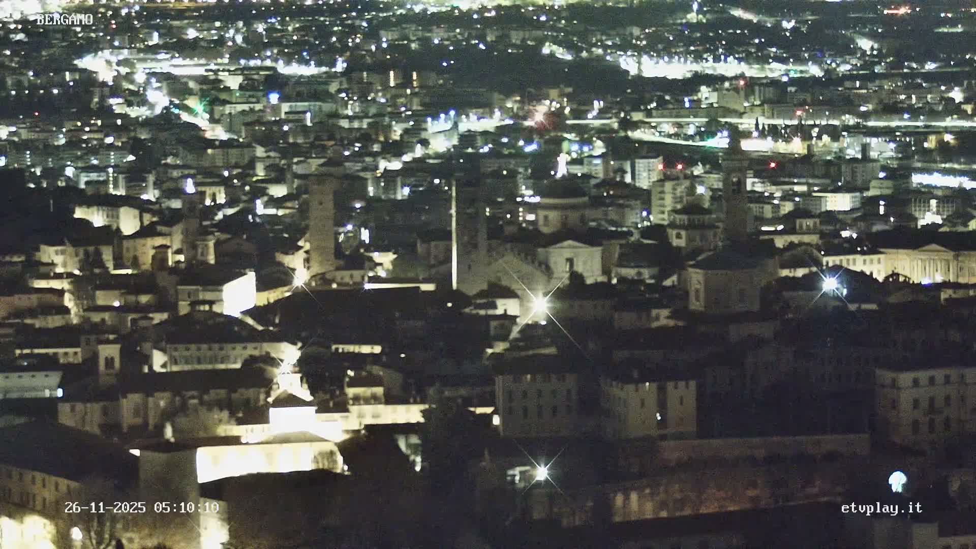 Bergamo City Skyline Live Cam - Bergamo,Lombardy, Italy
