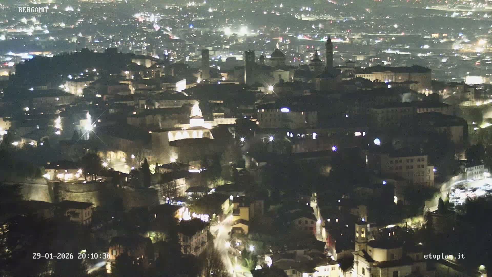 Bergamo City Skyline Live Cam - Bergamo,Lombardy, Italy