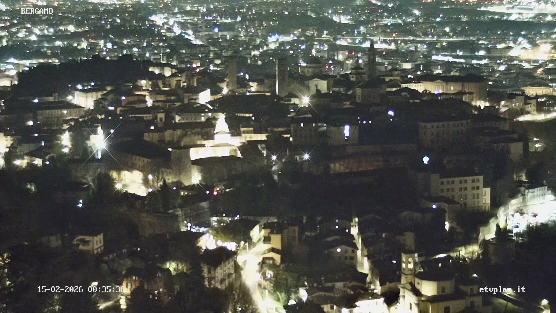 Bergamo City Skyline Live Cam - Bergamo,Lombardy, Italy