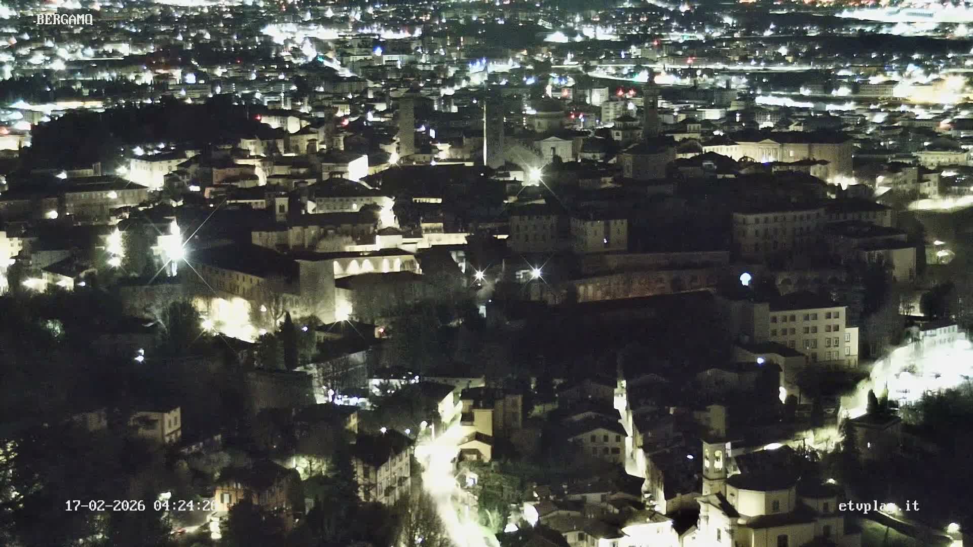 Bergamo City Skyline Live Cam - Bergamo,Lombardy, Italy