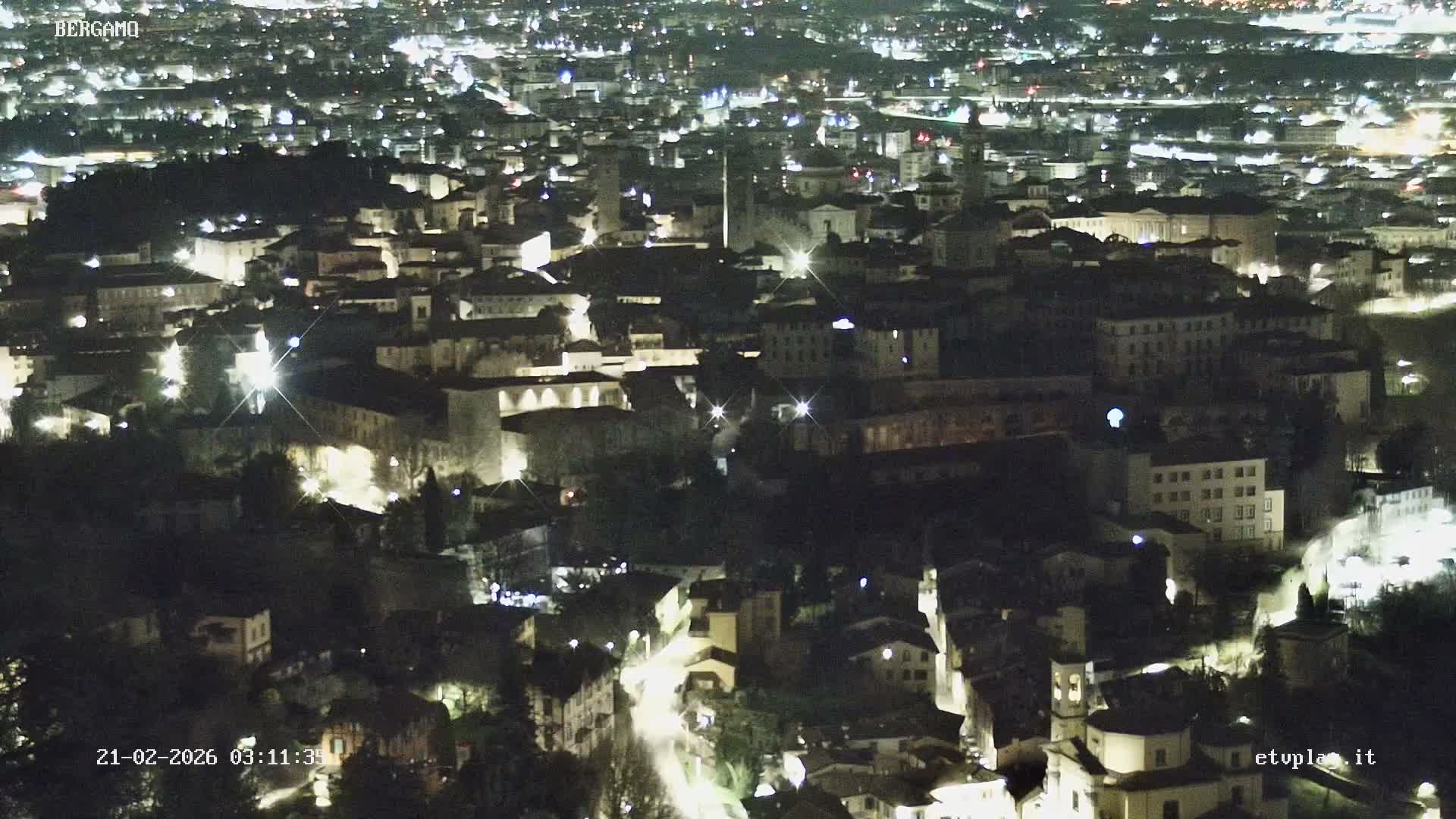 Bergamo City Skyline Live Cam - Bergamo,Lombardy, Italy