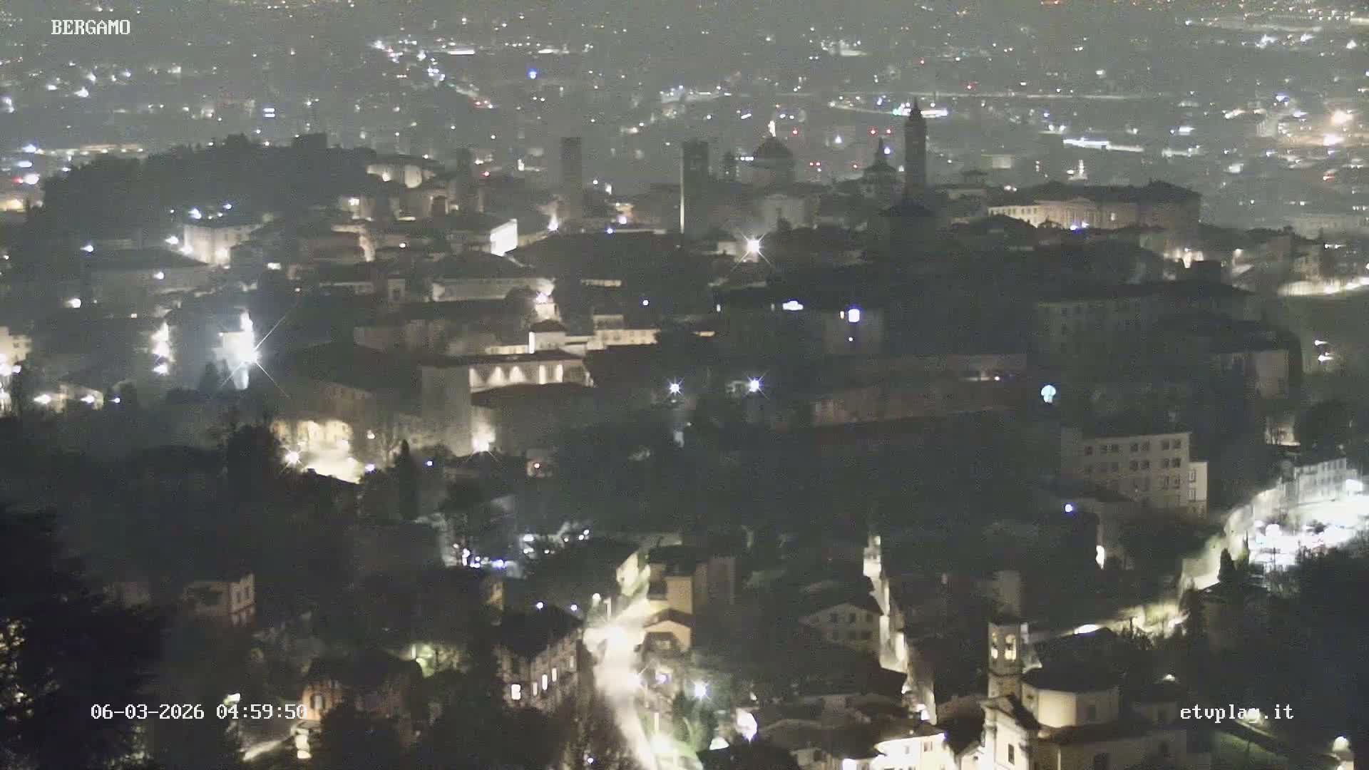 Bergamo City Skyline Live Cam - Bergamo,Lombardy, Italy