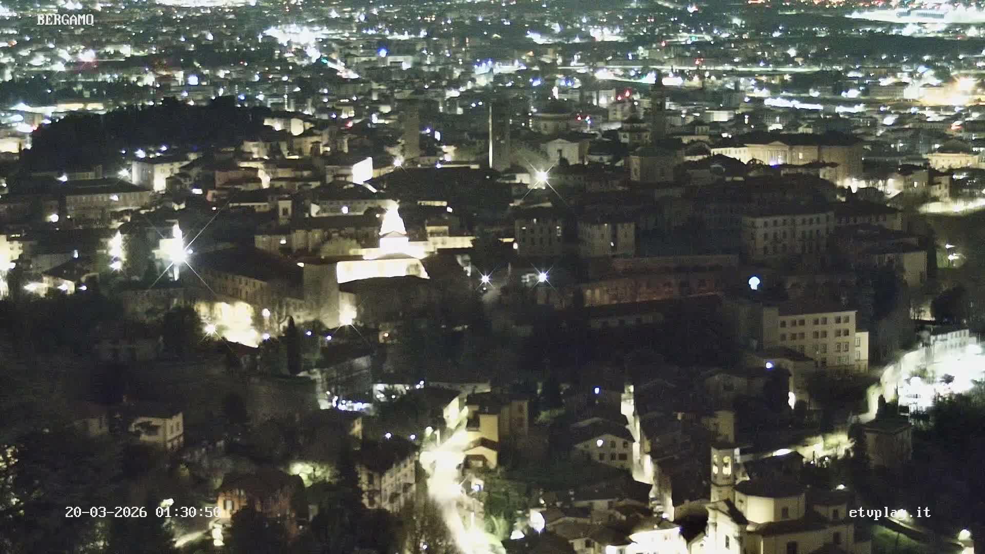 Bergamo City Skyline Live Cam - Bergamo,Lombardy, Italy