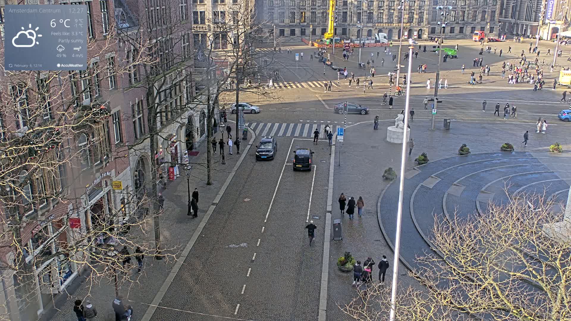 Amsterdam De Dam Square Live Cam - North Holland, Netherlands