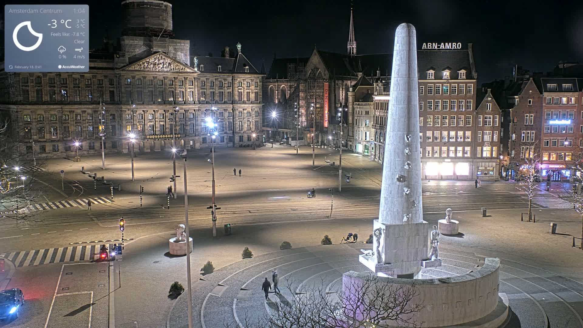 Amsterdam De Dam Square Live Cam - North Holland, Netherlands