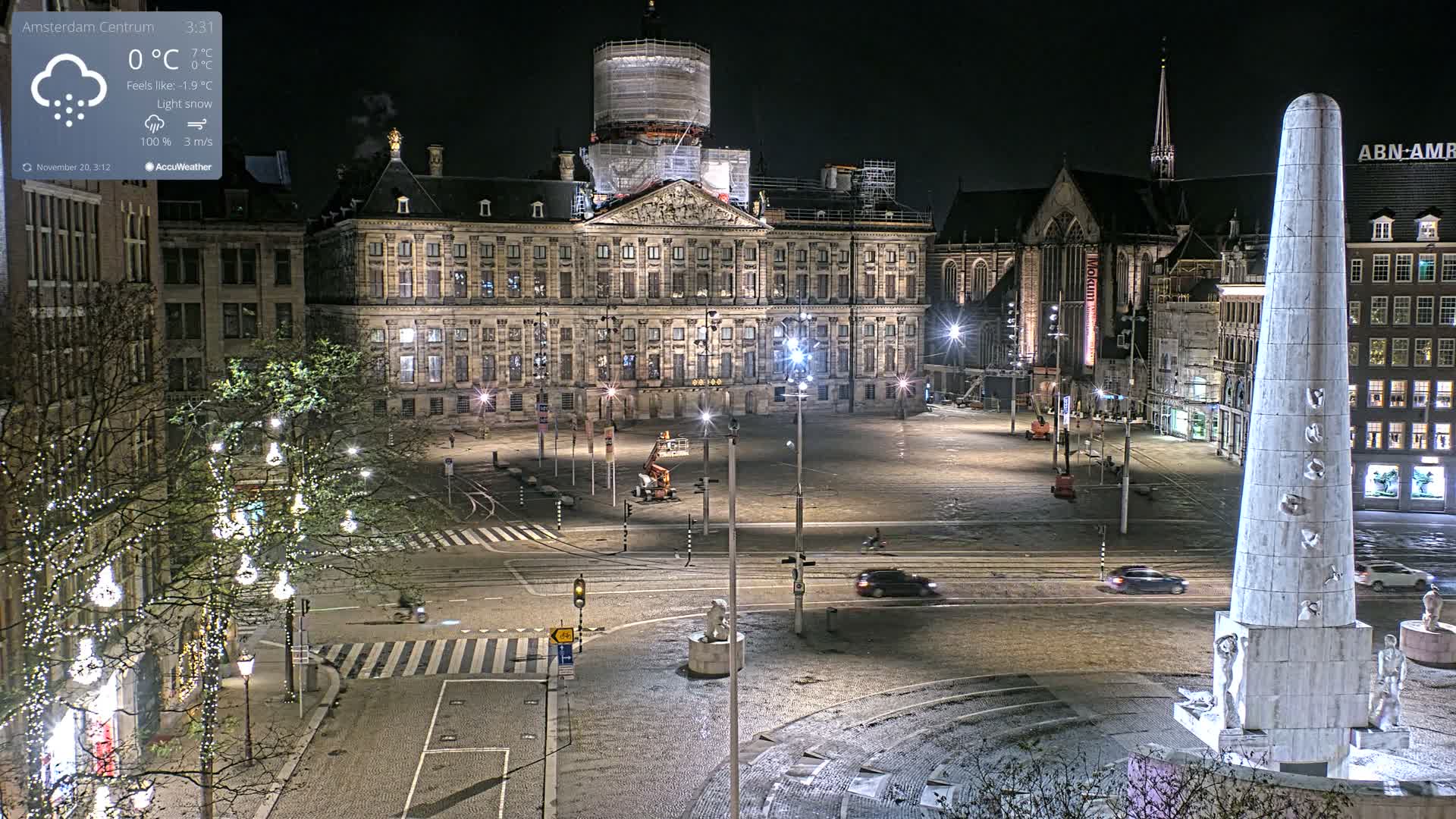 Amsterdam De Dam Square Live Cam - North Holland, Netherlands
