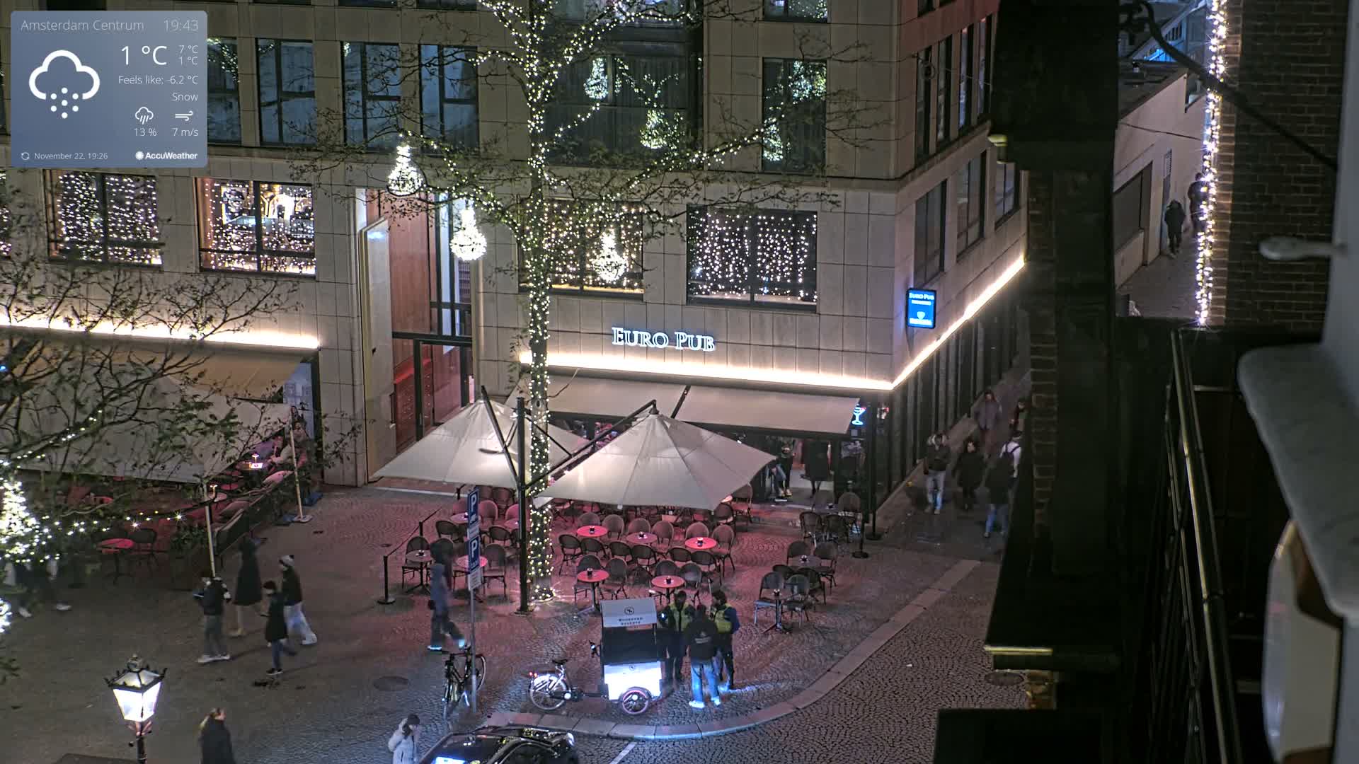 Amsterdam De Dam Square Live Cam - North Holland, Netherlands