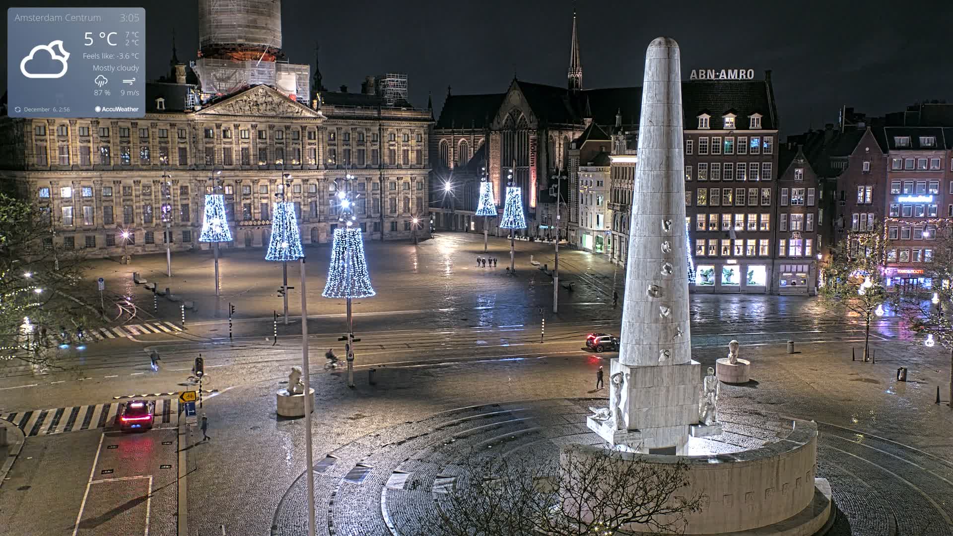 Amsterdam De Dam Square Live Cam - North Holland, Netherlands