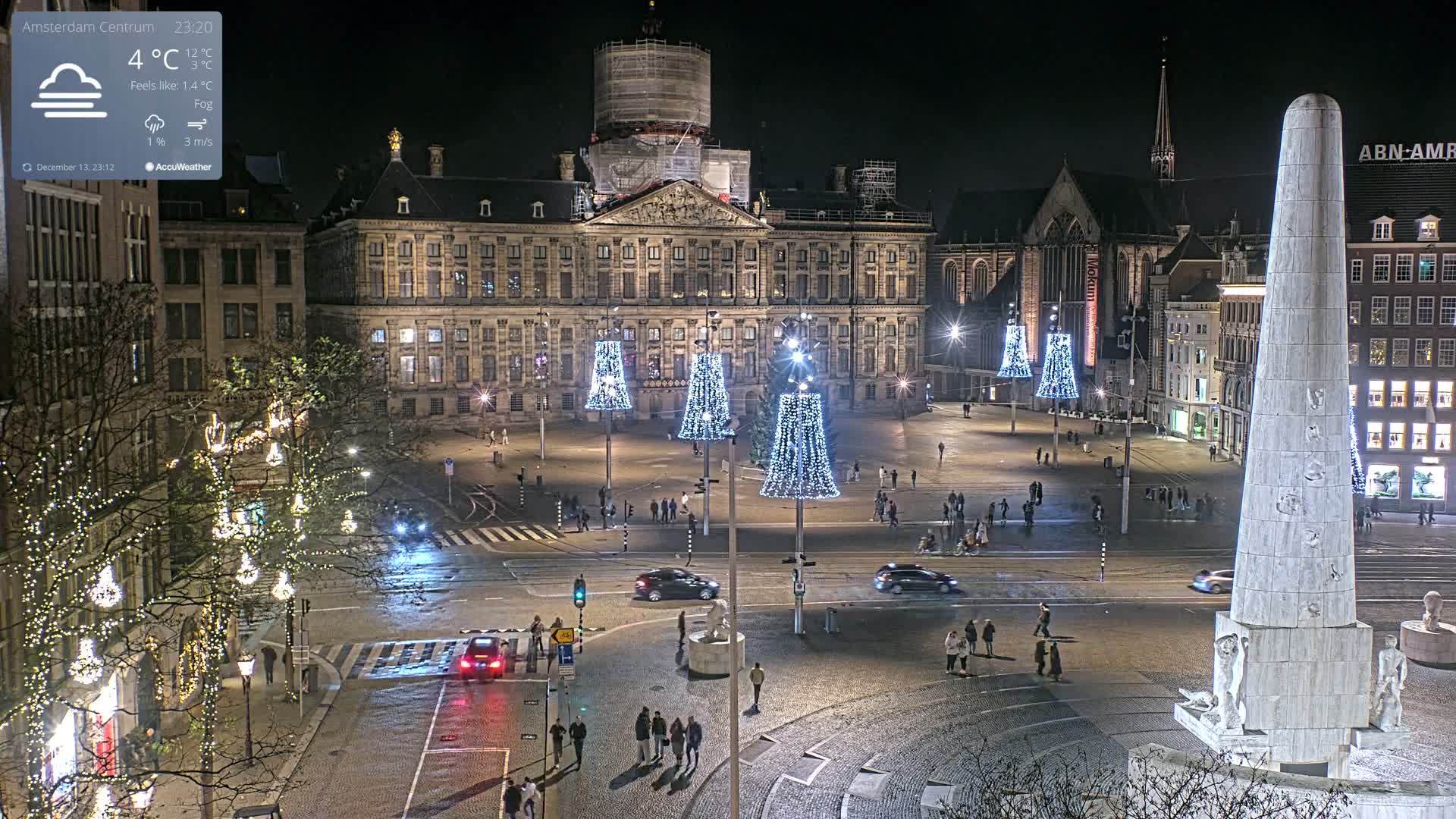 Amsterdam De Dam Square Live Cam - North Holland, Netherlands