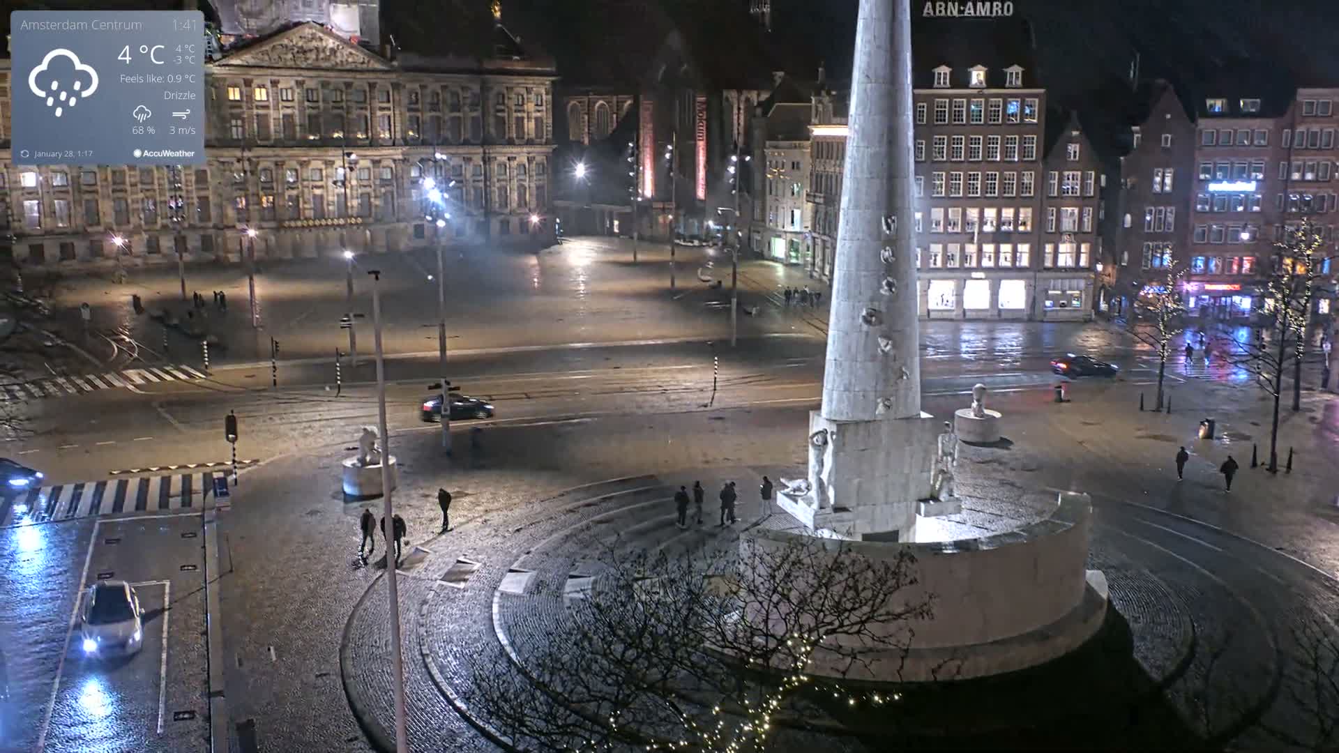 Amsterdam De Dam Square Live Cam - North Holland, Netherlands