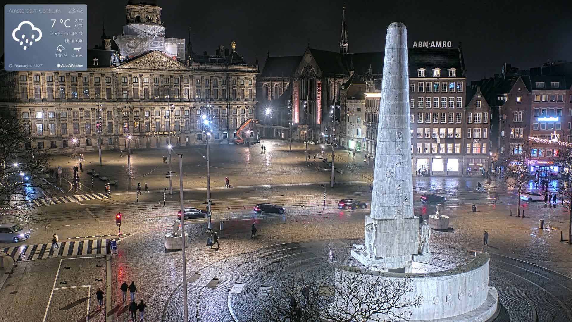 Amsterdam De Dam Square Live Cam - North Holland, Netherlands