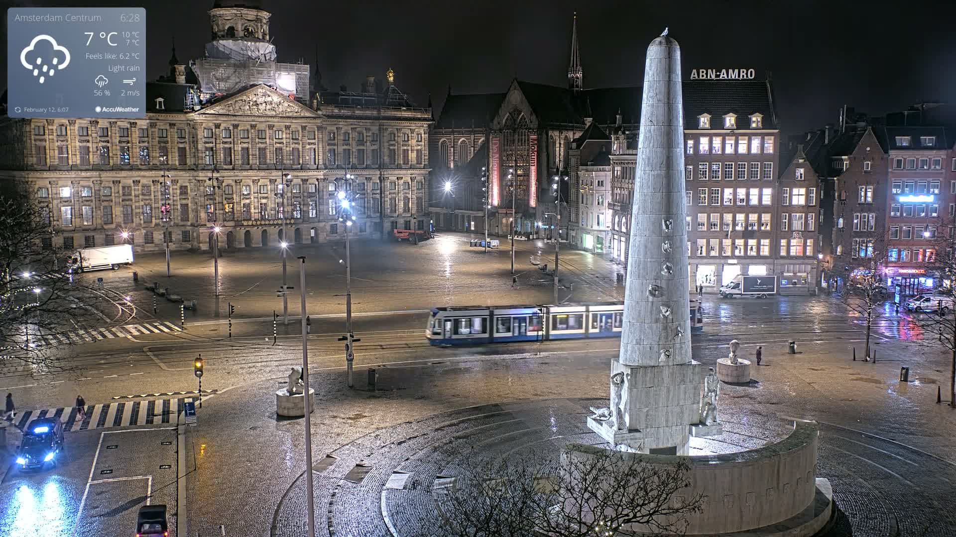 Amsterdam De Dam Square Live Cam - North Holland, Netherlands