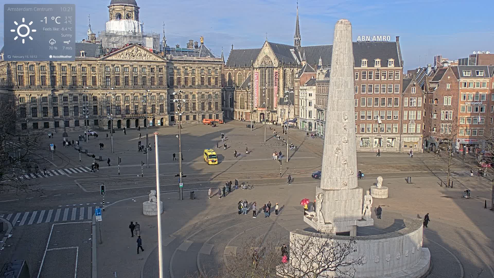 Amsterdam De Dam Square Live Cam - North Holland, Netherlands