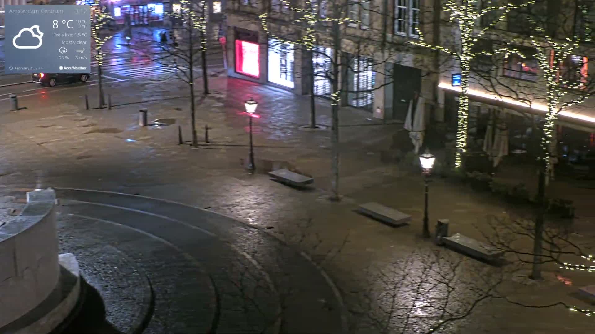 Amsterdam De Dam Square Live Cam - North Holland, Netherlands