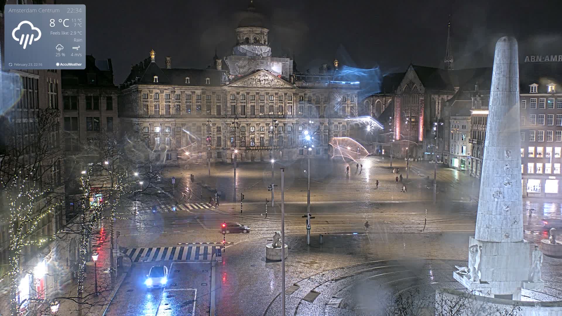Amsterdam De Dam Square Live Cam - North Holland, Netherlands