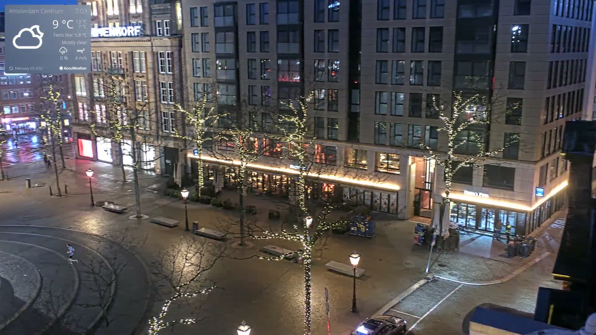 Amsterdam De Dam Square Live Cam - North Holland, Netherlands